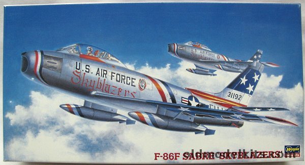 Hasegawa 1/48 North American F-86F Sabre USAFE 'Skyblazers' Flight Demonstration Team 1956, PT116 plastic model kit